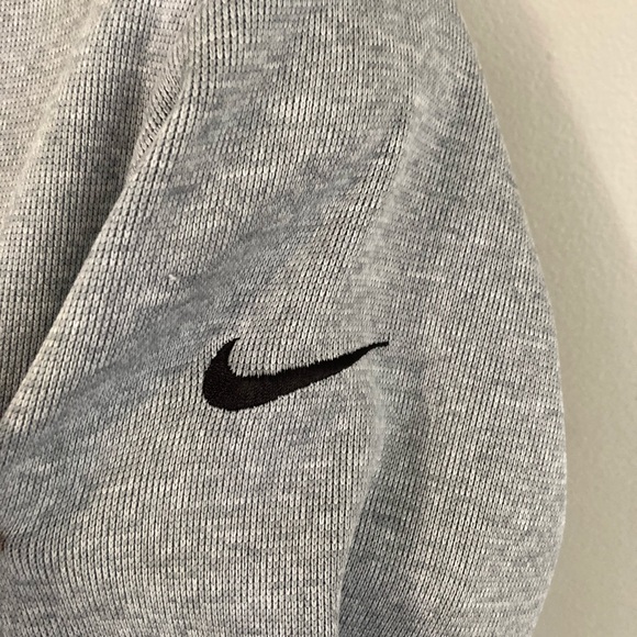 Nike Women's Heather Gray Hoodie Sweater - Picture 2 of 5